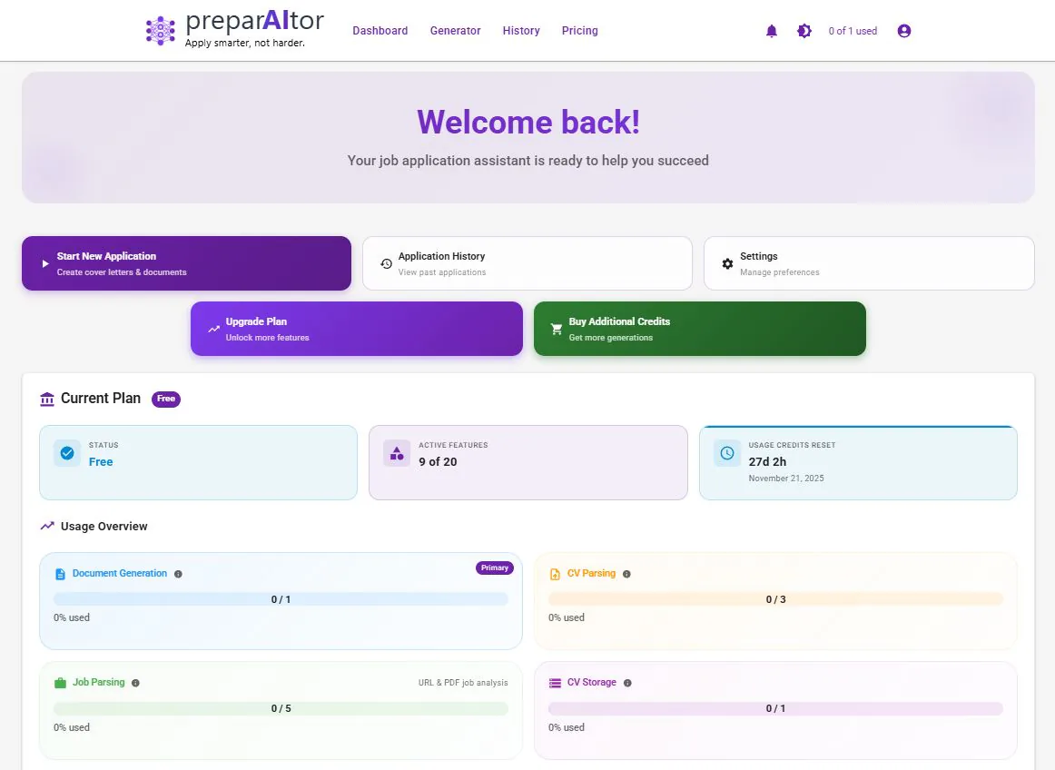 preparAItor Webapp